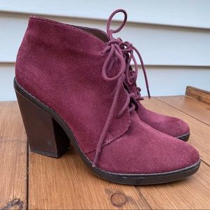 Steve Madden | Jason burgundy booties 7.5